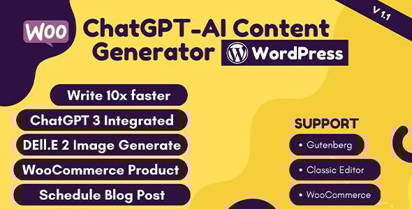 ChatGPT-AI 内容生成器 WordPress