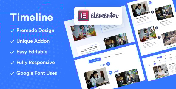 垂直和水平 – Elementor Timeline 插件