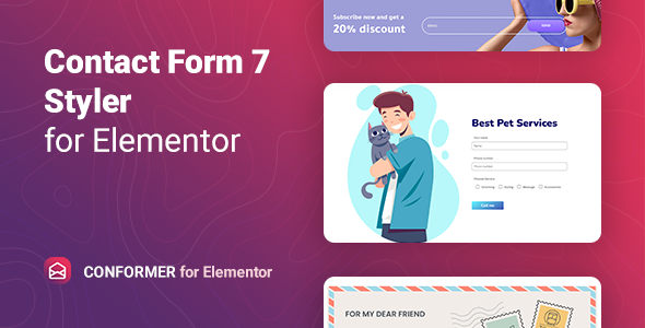 联系 Elementor 的 Form 7 造型器 – Conformer