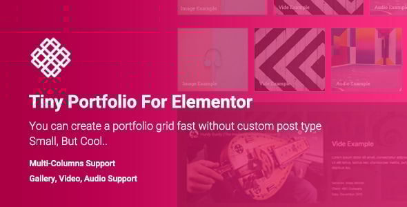 Elementor 的微型投资组合小部件