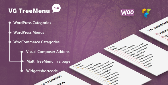 VG TreeMenu – WordPress 和 WooCommerce 的树状菜单