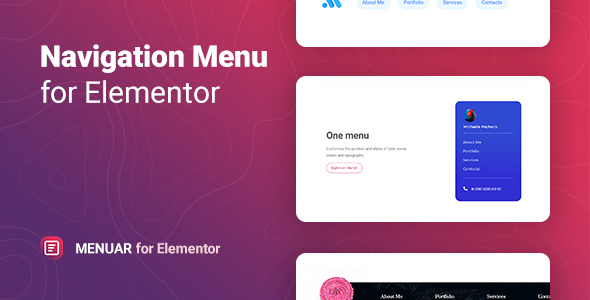 Menuar – Elementor 的导航菜单