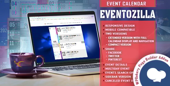 EventoZilla – 活动日历 – WPBakery 页面构建器的插件