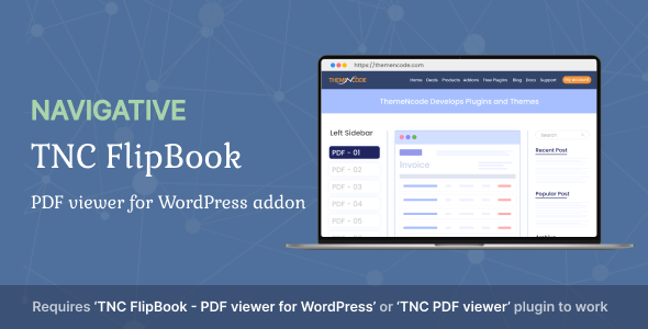 Navigative – TNC FlipBook – PDF viewer for WordPress Addon