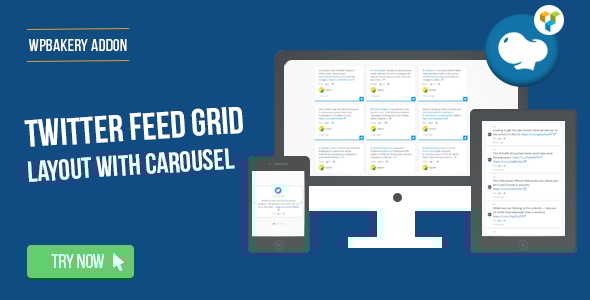 WPBakery Page Builder – Twitter Feed Grid With Carousel