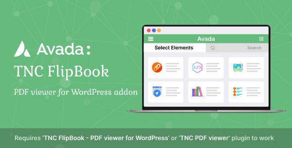 Avada – TNC FlipBook – WordPress 插件的 PDF 查看器
