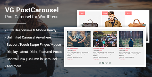 VG PostCarousel – WordPress 的帖子轮播