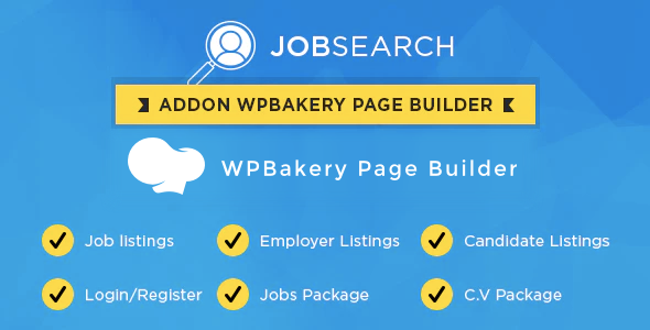Wp JobSearch 插件 Wp Bakery 页面构建器插件的短代码插件