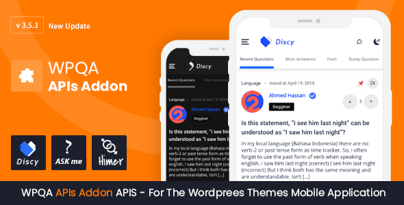 WPQA API – WordPress 主题的插件和 API