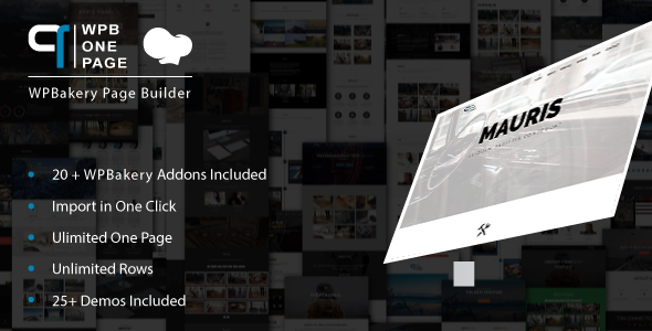 WPB One Page Builder – WPBakery 的插件
