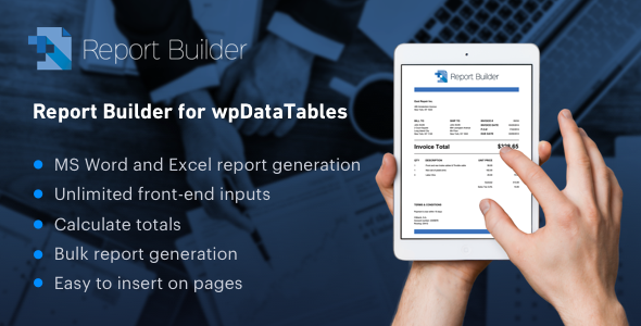 Report Builder – 生成 Word DOCX 和 Excel XLSX 文档