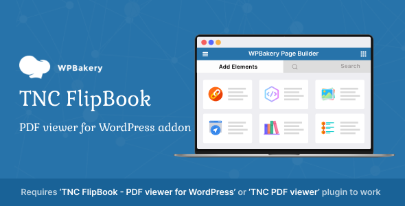 WPBakery – TNC FlipBook – WordPress 插件的 PDF 查看器