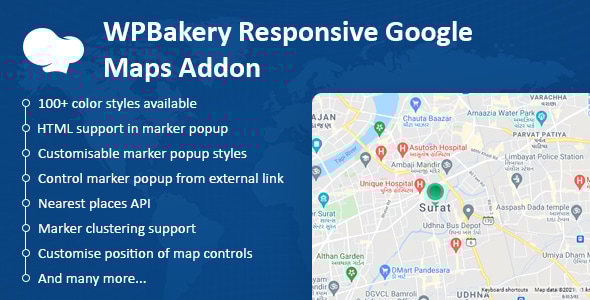 WPBakery 响应式 Google 地图插件