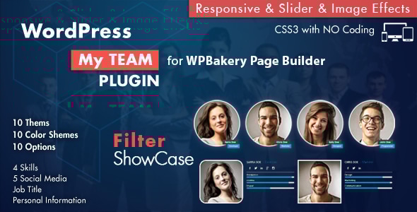 WPBakery Page Builder WordPress 插件的团队展示