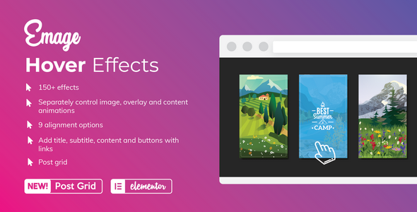 Emage – Elementor 的图像悬停效果