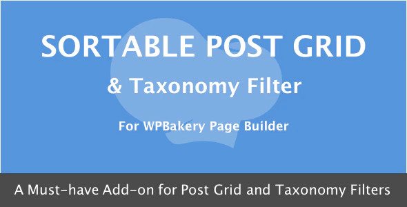 WPBakery 页面构建器 – 可排序网格和分类过滤器