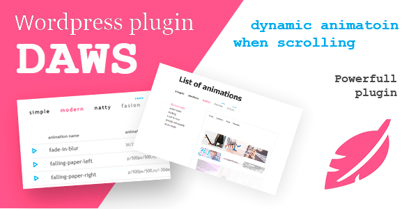 DAWS-WP – 滚动时的动态动画 wordpress 插件
