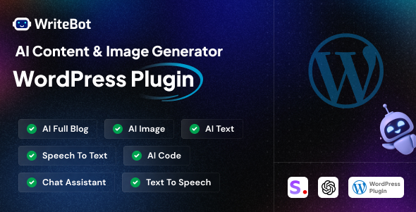 WriteBot – AL 内容生成器 WordPress 插件