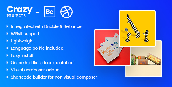 CrazyProjects – Dribbble Behance 项目展示