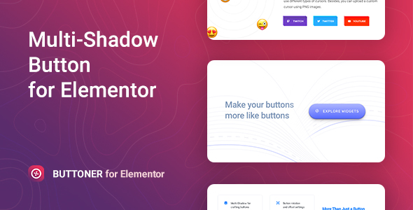 Buttoner – Elementor 的多阴影按钮