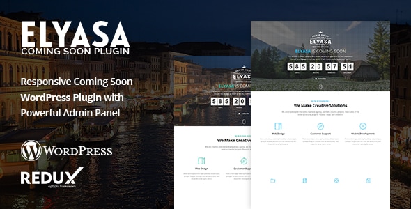 Elyasa – 响应式即将推出 WordPress 插件