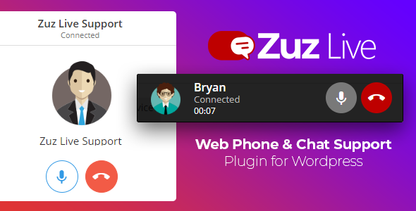 适用于 WordPress 的 Zuz 实时网络电话和聊天支持插件