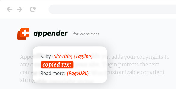 Appender – WordPress 的山寨内容保护