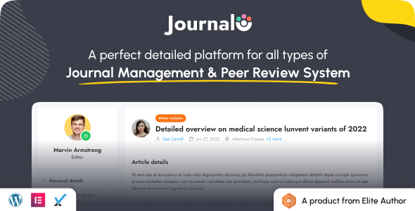 Journalo – 期刊研究出版物和同行评审系统