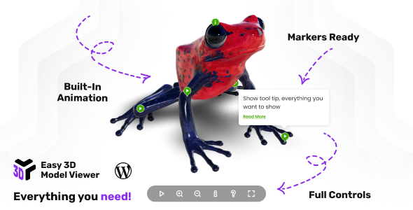 简单的 3D 模型查看器 WordPress 和 WooCommerce 插件