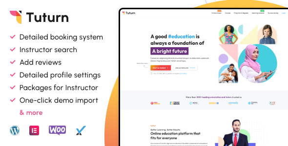 Tuturn – 在线补习和导师市场 WordPress 插件
