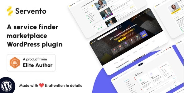 Servento – 服务查找器和企业列表 WordPress 插件