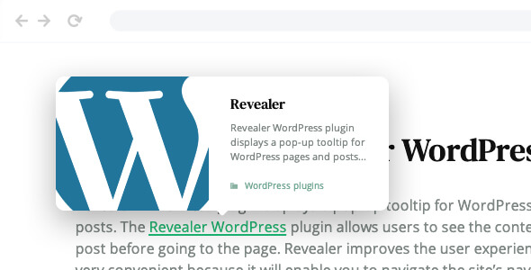 Revealer – WordPress 链接的导航弹出窗口