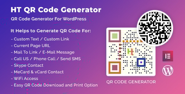 适用于 WordPress 的 HT QR 码生成器