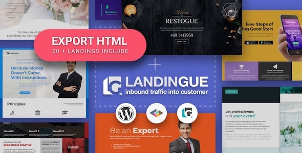 Landingue – WordPress 网站的登陆和单页构建器插件