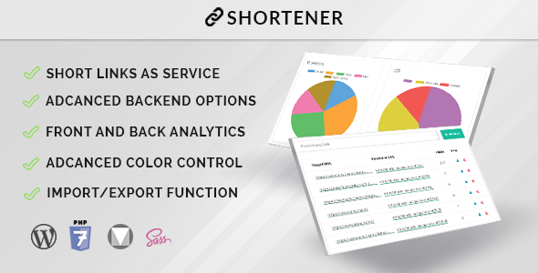 Shortener – 具有分析功能的短链接应用程序