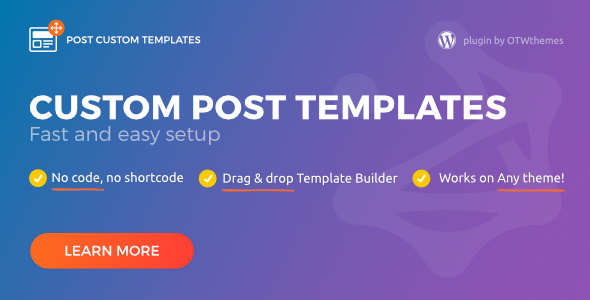 Post Custom Templates Pro – WordPress 插件