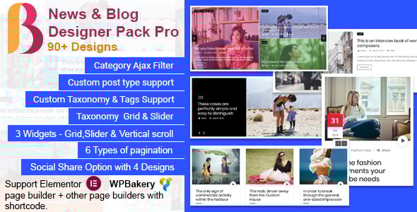 News and Blog Designer Pack Pro – 带有 WordPress 和 Elementor 帖子过滤器的博客插件