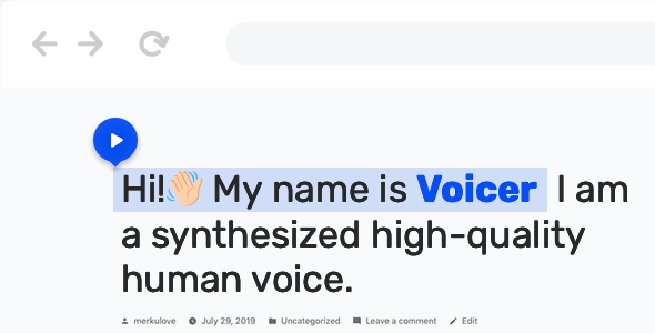 Voicer – WordPress 的文本转语音插件