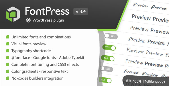 FontPress – WordPress 字体管理器