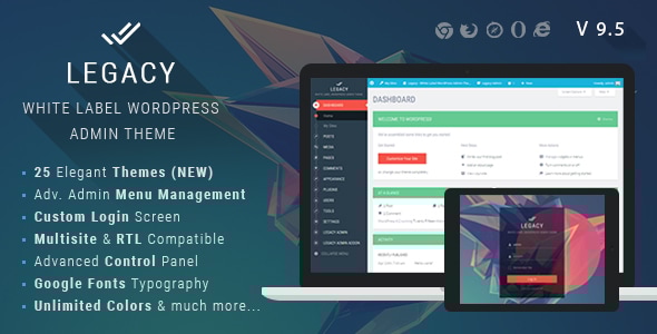Legacy – 白标 WordPress 管理主题