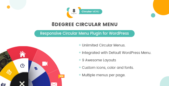 8Degree Circular Menu – WordPress 的响应式圆形菜单插件