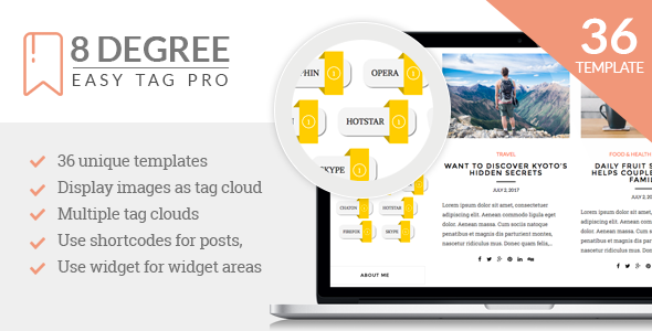 8 Degree Easy Tags Pro – WordPress 的高级标记插件