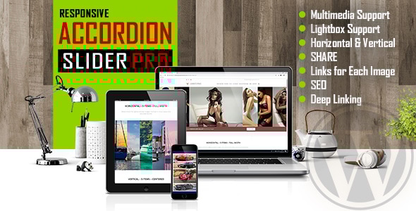 Accordion Slider PRO – 响应式图像和视频 WordPress 插件