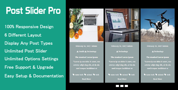 Post Slider Pro – 高级 WordPress 帖子滑块