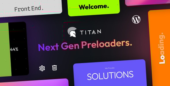 Titan 预加载器和页面转换 WordPress 插件