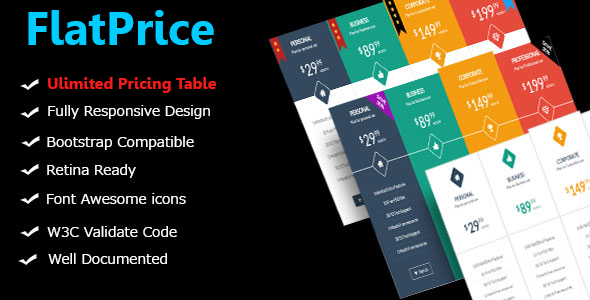 FlatPrice – WordPress 定价表