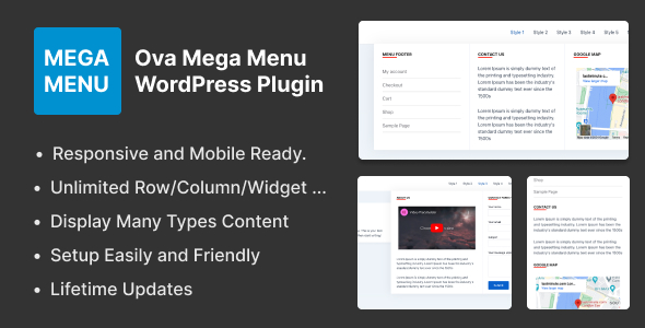Ova Mega Menu WordPress 插件