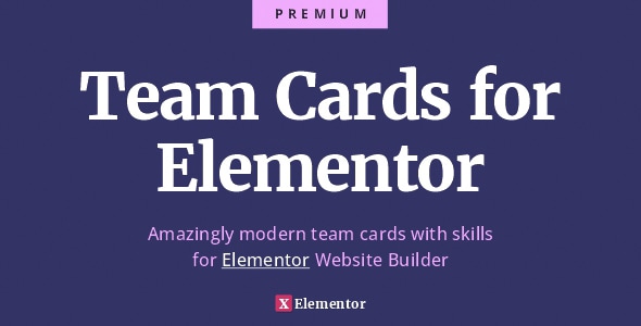 Elementor 团队卡 – Ultimate Team 和技能小部件卡