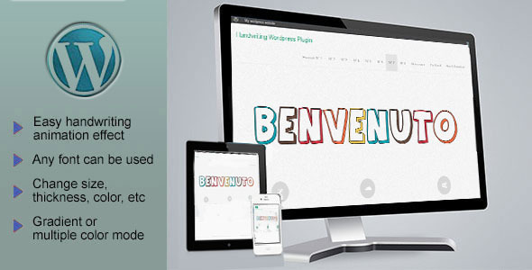 响应式 SVG 手写文本动画 – WordPress 插件