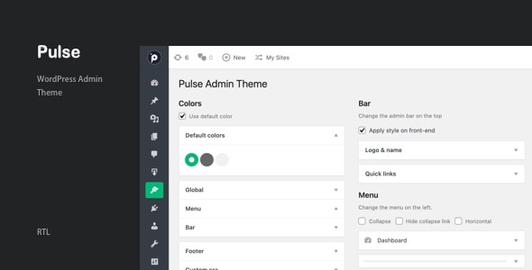 Pulse – WordPress 管理主题